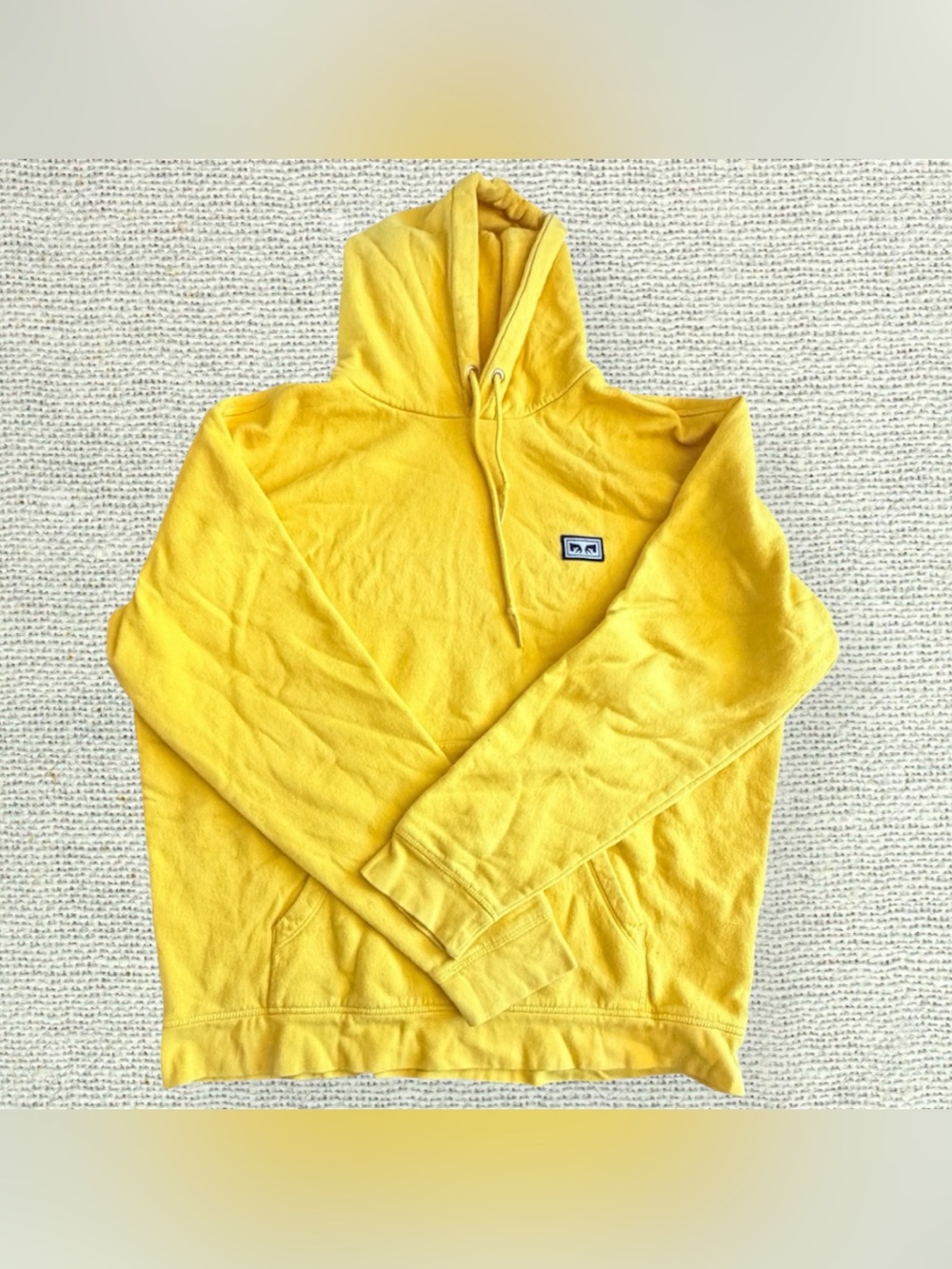 OBEY Worldwide Yellow Hoodie Size Medium